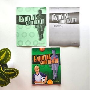 Abeka Enjoying Good Health Set, Student Text Book w Teacher Keys, 5th Grade